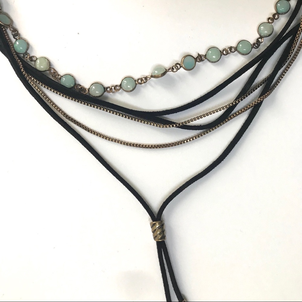 Free People layered choker necklace